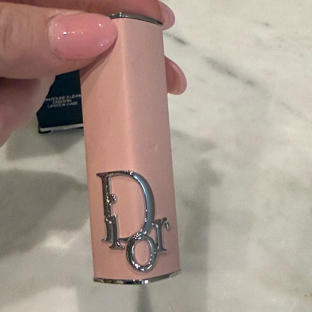 Dior Lipstick Case- NIB in Pink Blush with Silver Logo - Picture 5 of 12